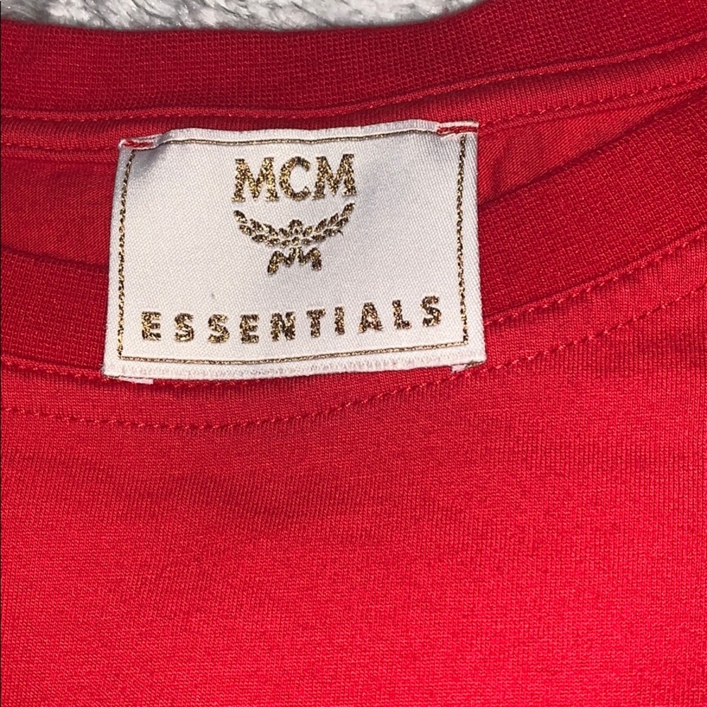 VTG MCM Logo Tee in red, Large*